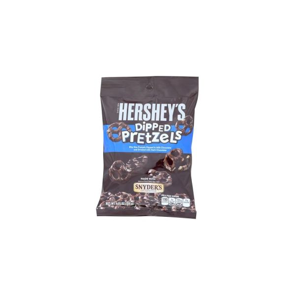 HERSHEY: Dipped Pretzels Milk Chocolate Snack, 4.25 oz