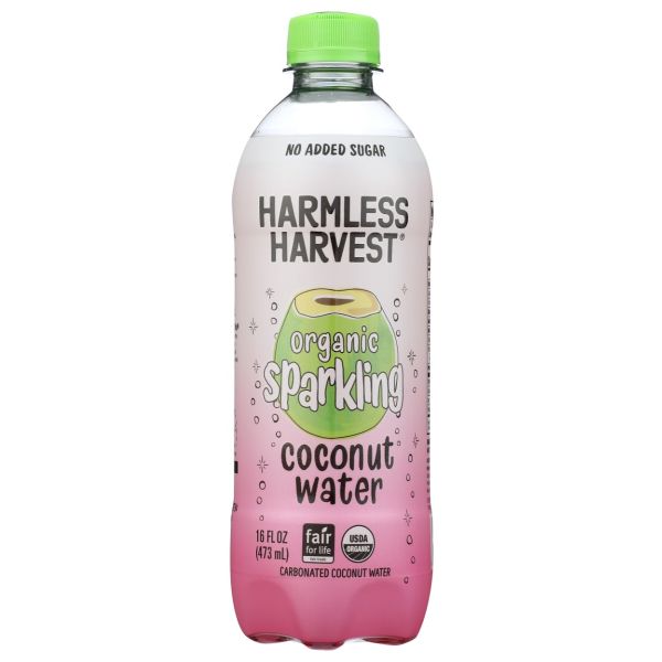 HARMLESS HARVEST: Organic Sparkling Coconut Water, 16 fo