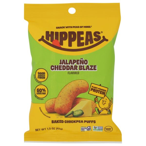 HIPPEAS: Jalapeno Cheddar Blaze Puffs, 1.5 oz