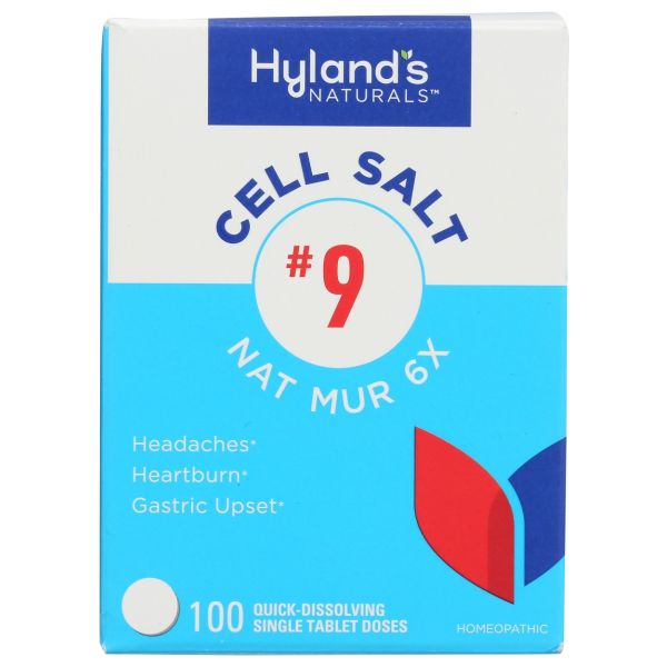 HYLAND: Cell Salt Number 9 Nat Mur 6x, 100 tb