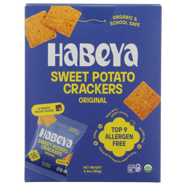 HABEYA: Original Sweet Potato Crackers, 6.3 oz