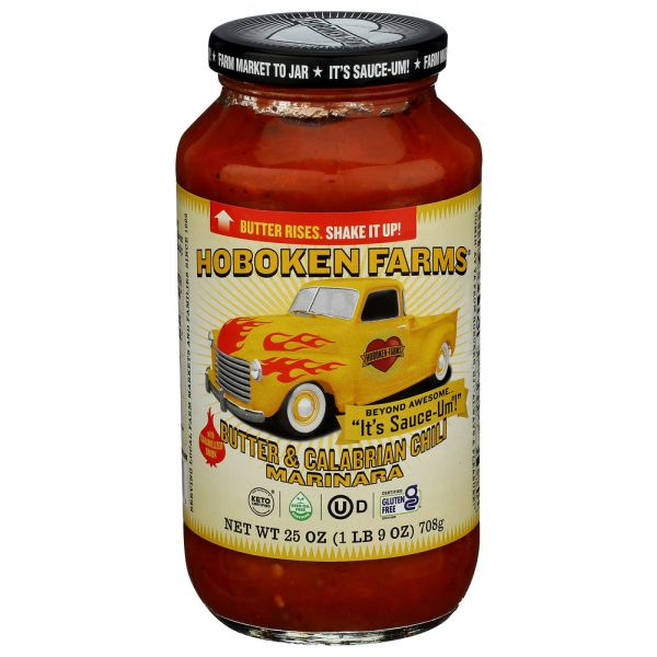 HOBOKEN FARMS: Butter and Calabrian Chili Marinara Sauce, 25 oz