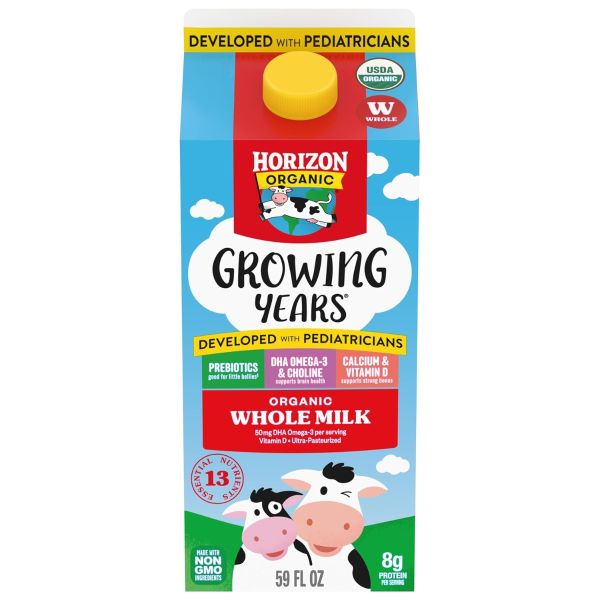 HORIZON: Growing Years Organic Whole Milk, 59 fo