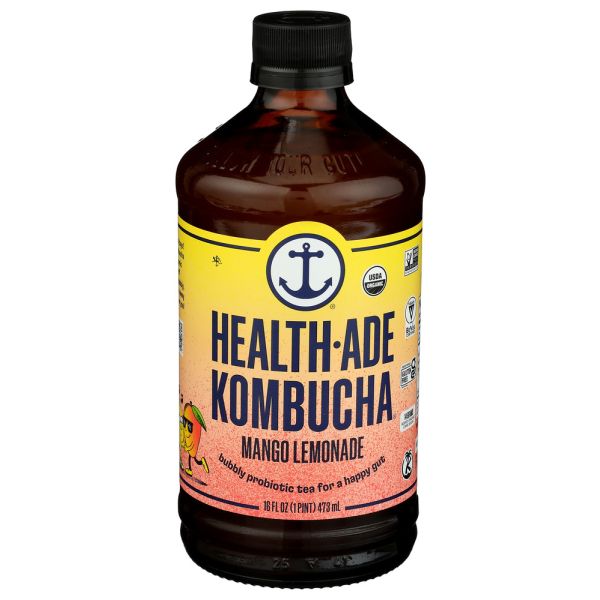 HEALTH ADE: Mango Lemonade Kombucha, 16 fo