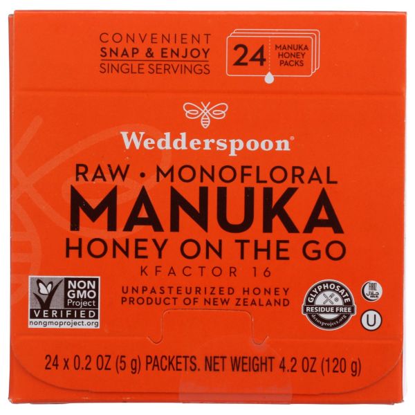 WEDDERSPOON: Honey Manuka Travel Pks, 4.2 oz
