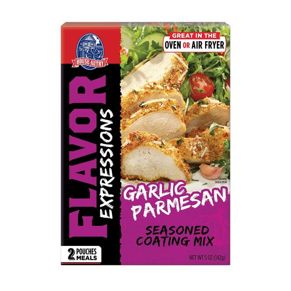 HOUSE AUTRY: Flavor Expressions Garlic Parmesan Seasoned Coating Mix, 5 oz