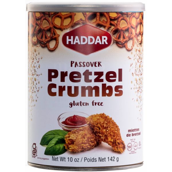 HADDAR: Gluten Free Pretzel Crumbs, 10 oz