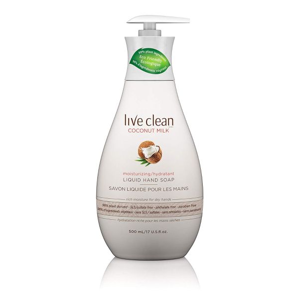 LIVE CLEAN: Coconut Milk Moisturizing Hand Soap, 17 oz
