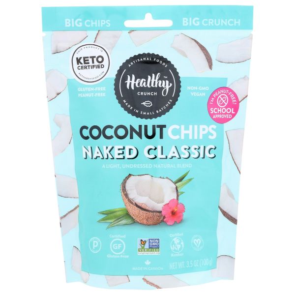 HEALTHY CRUNCH: Naked Classic Coconut Chips, 3.5 oz