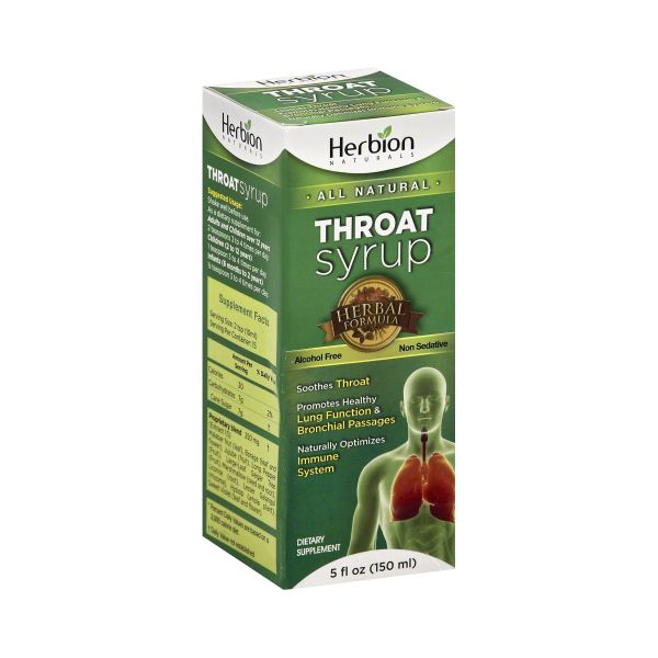 HERBION NATURALS: Syrup Throat, 5 fo