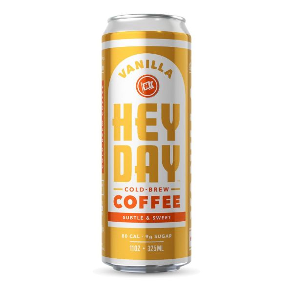 HEYDAY COLD BREW: Cold Brew Vanilla Coffee, 11 oz