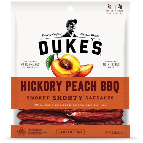 DUKES: Sausages Peach BBQ, 5 oz