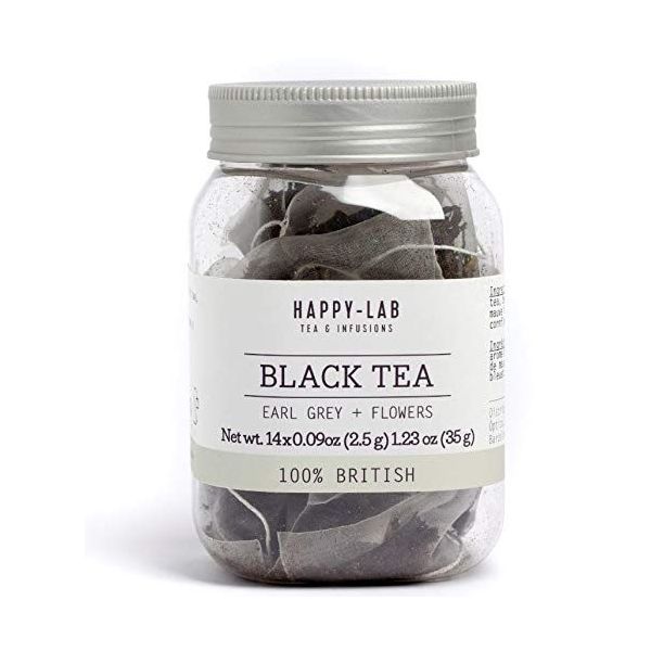 HAPPY LAB: Tea Black Earl Gray Flwrs, 1.23 oz