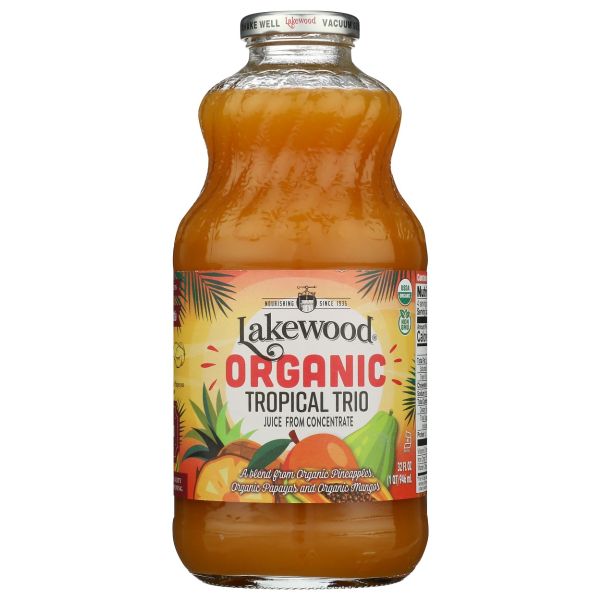 LAKEWOOD: Organic Tropical Trio Juice, 32 fo