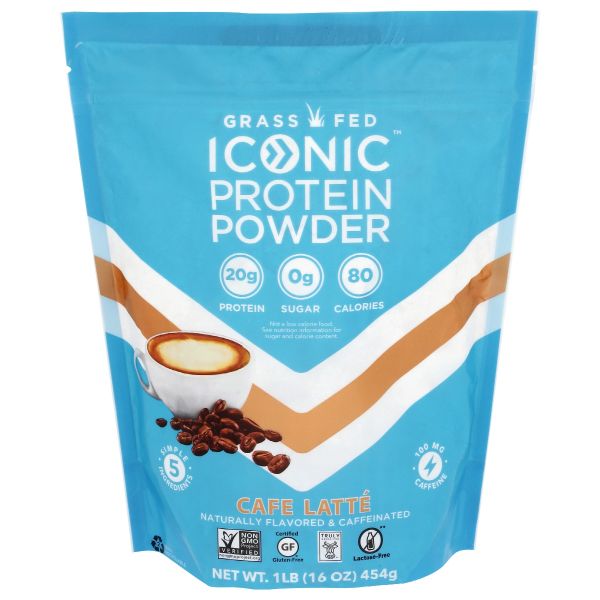 ICONIC: Protein Powder Cafe Latte, 1 lb