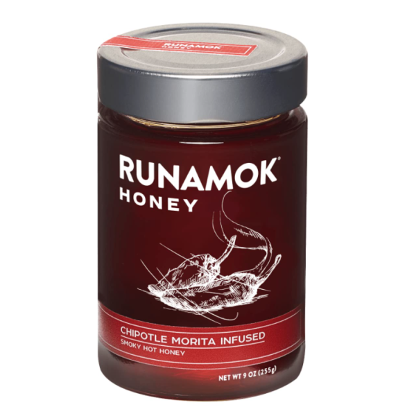 RUNAMOK MAPLE: Chipotle Morita Infused Honey, 9 oz