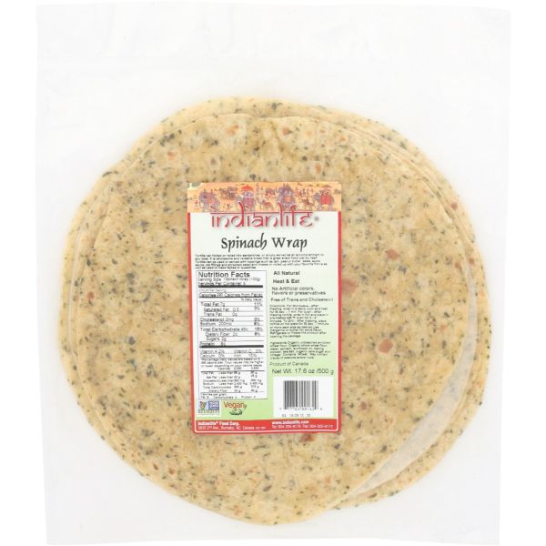 INDIANLIFE: Spinach Wrap, 17.6 oz