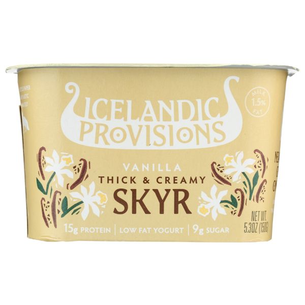 ICELANDIC PROVISIONS: Vanilla Skyr, 5.3 oz