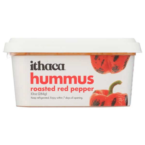ITHACA COLD CRAFTED: Roasted Red Pepper Hummus, 10 oz