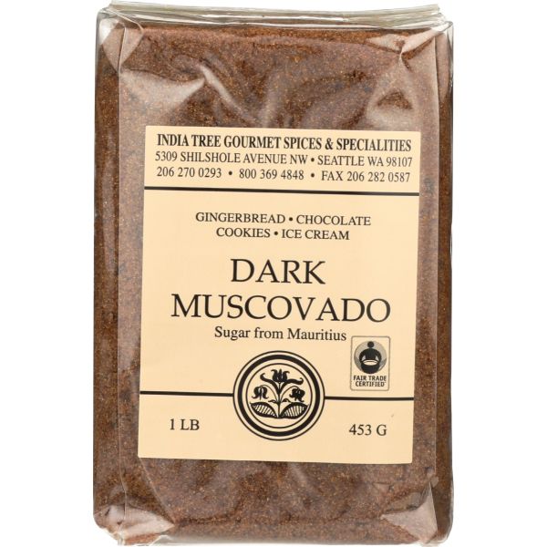 INDIA TREE: Dark Muscovado Sugar, 16 oz