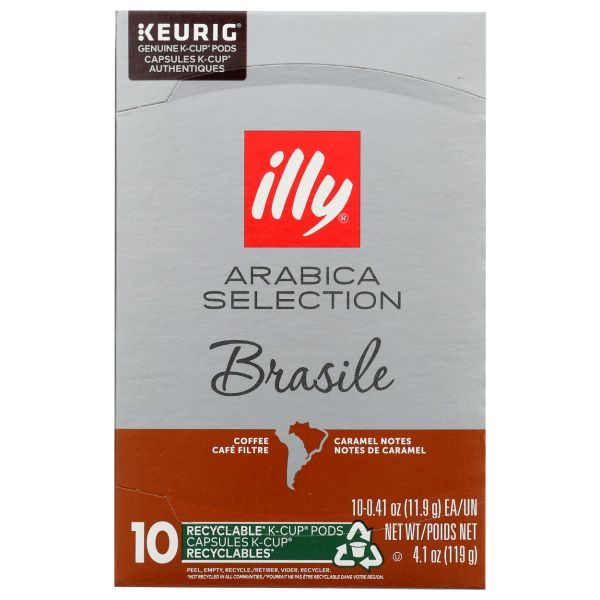 ILLYCAFFE: Arabica Selection K Cup Pods Brasile, 4.1 oz