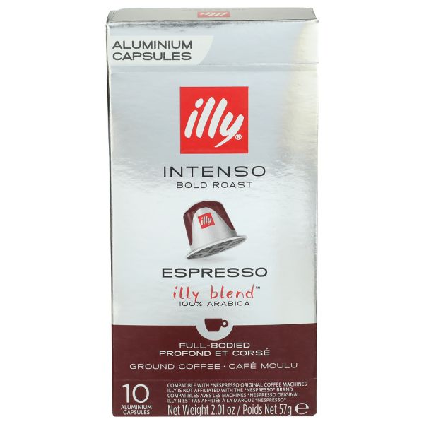 ILLYCAFFE: Intenso Espresso Coffee Capsules, 10 ea