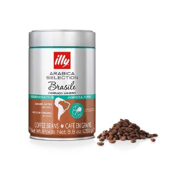 ILLYCAFFE: Arabica Selection Whole Bean Brasile Cerrado Mineiro Coffee, 8.8 oz