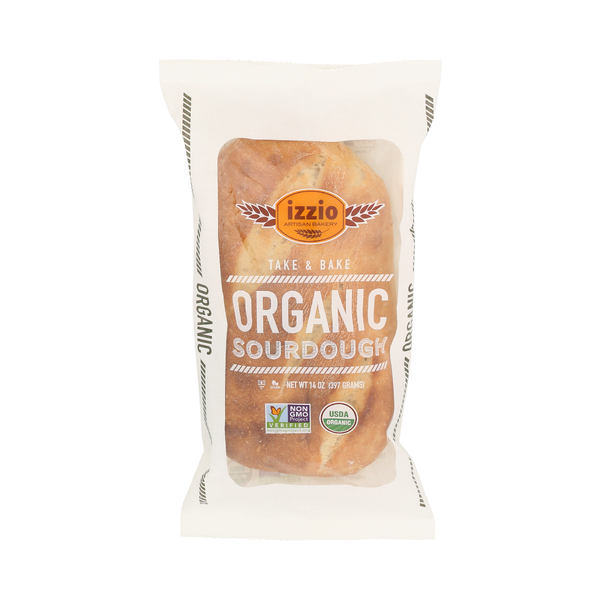 IZZIO ARTISAN BAKERY: Take and Bake Organic Sourdough, 14 oz