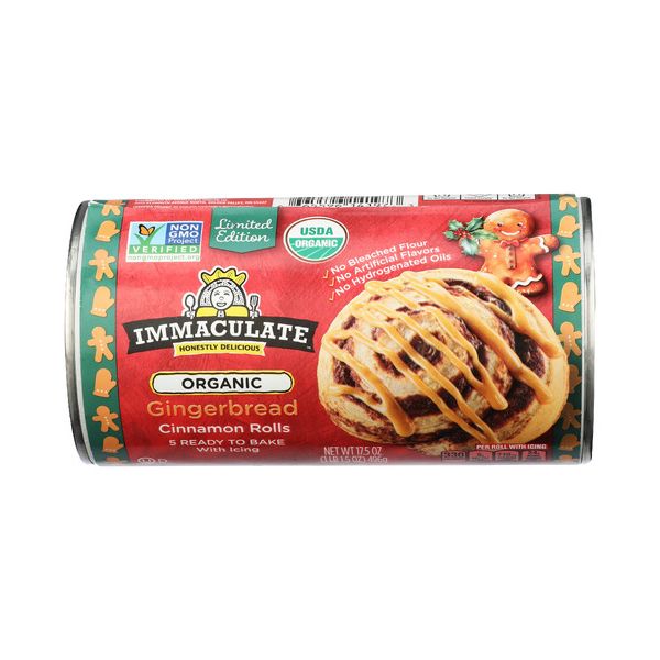 IMMACULATE BAKING: Organic Gingerbread Cinnamon Rolls, 17.5 oz
