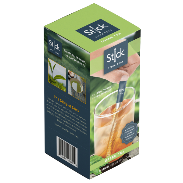 STICK BEVERAGES: Green Tea, 16 pc