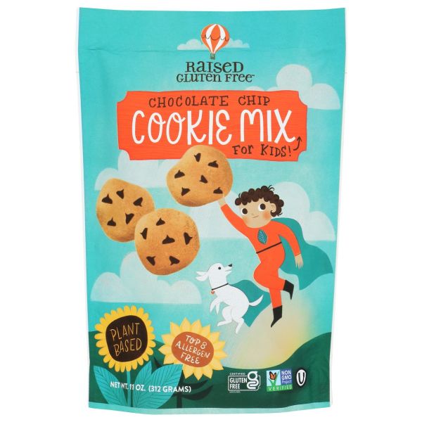 RAISED GLUTEN FREE: Chocolate Chip Cookie Mix, 11 oz