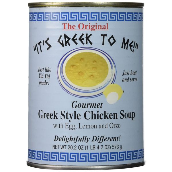 ITS GREEK TO ME: Gourmet Greek Style Chicken Soup, 20.2 oz