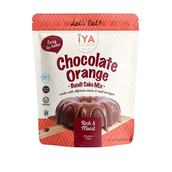 IYA FOODS: Chocolate Orange Bundt Cake Mix, 12 oz