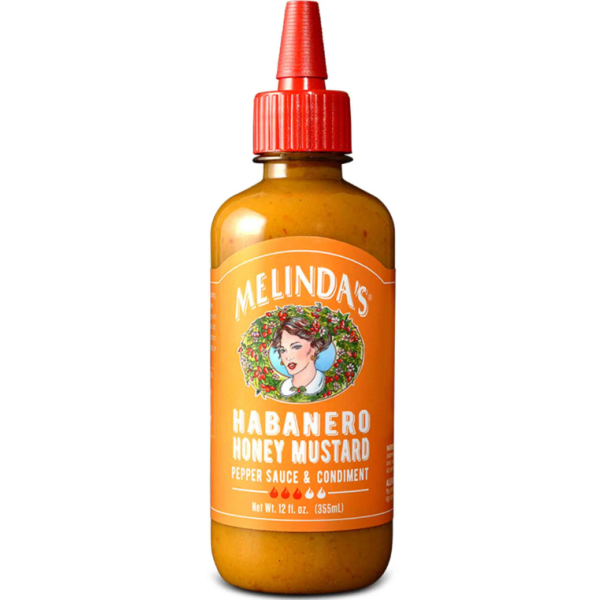 MELINDAS: Hot Habanero Honey Mustard Pepper Sauce, 12 oz