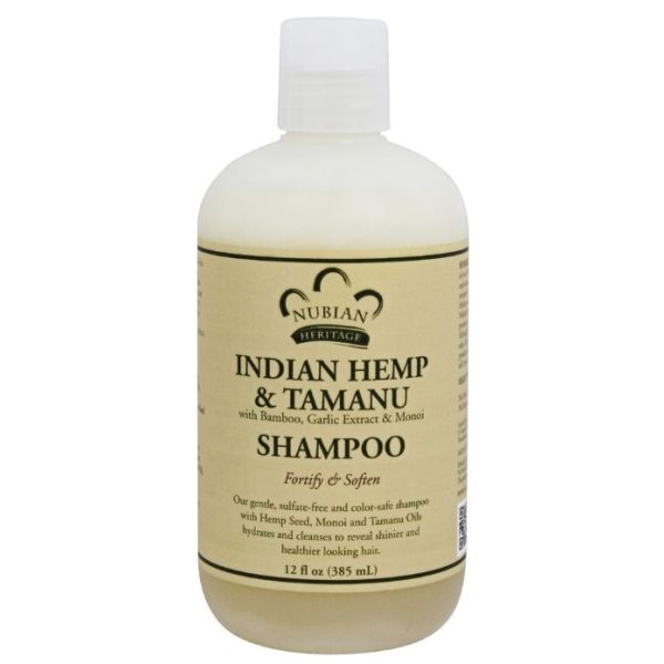 NUBIAN HERITAGE: Shampoo Indian Hemp Tamanu, 12 oz