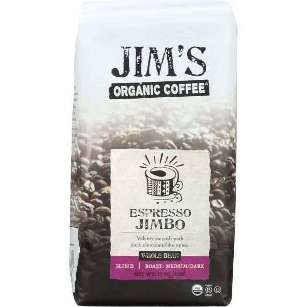 JIMS ORGANIC COFFEE: Espresso Jimbo Coffee, 11 oz
