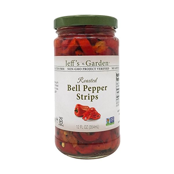 JEFFS GARDEN: Roasted Bell Pepper Strips, 12 oz