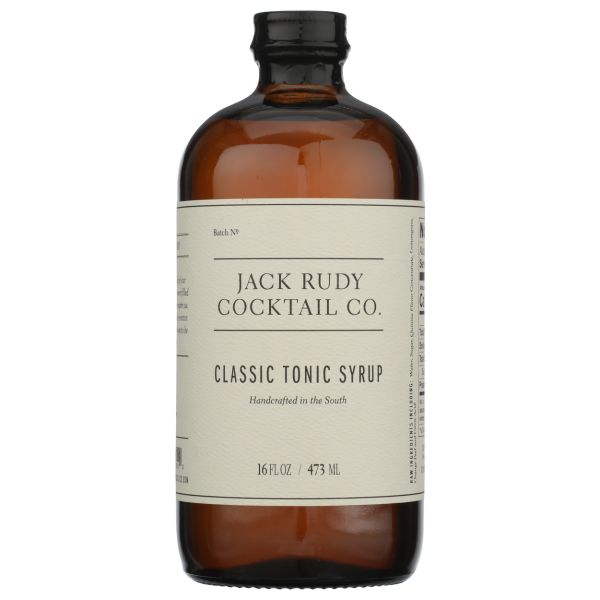 JACK RUDY COCKTAIL COMPANY: Classic Tonic Syrup, 16 fo