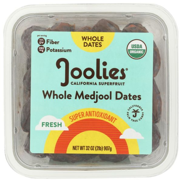 JOOLIES: Organic Whole Medjool Dates, 12 oz