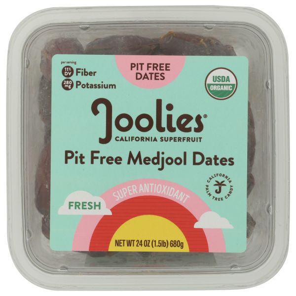 JOOLIES: Organic Pit Free Medjool Dates, 24 oz