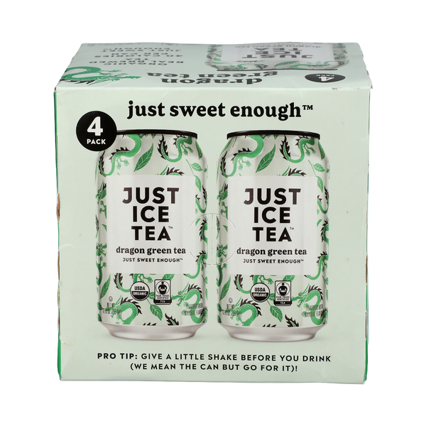 JUST ICE TEA: Dragon Green Tea 4 Count, 48 fo