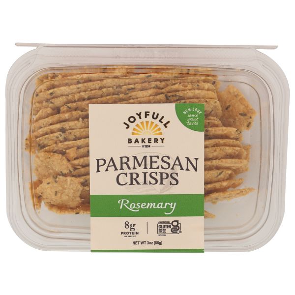 JOYFULL BAKERY: Rosemary Parmesan Crisps, 3 oz