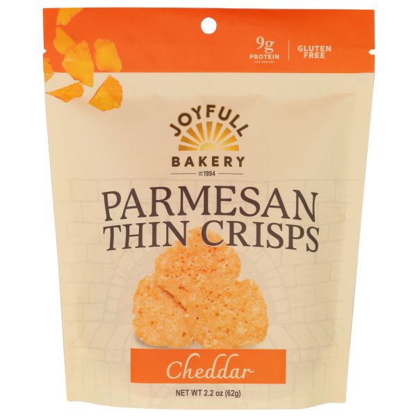 JOYFULL BAKERY: Cheddar Parmesan Thin Crisps, 2.2 oz