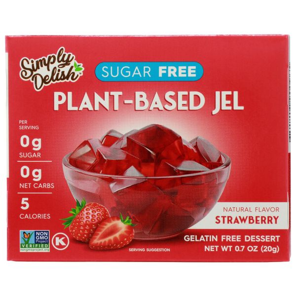 SIMPLY DELISH: Strawberry Jel Dessert, 0.7 oz