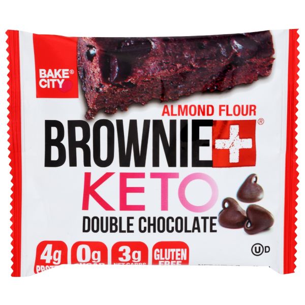 BAKE CITY: Brownie Keto Double Chocolate, 1.2 oz
