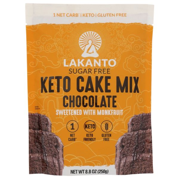 LAKANTO: Sugar Free Cake Mix Chocolate, 8.8 oz