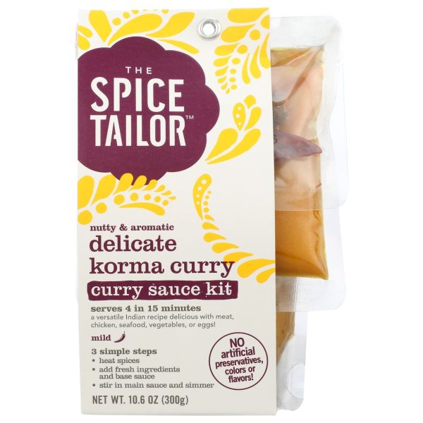 SPICE TAILOR: Delicate Korma Curry Sauce Kit, 10.6 oz