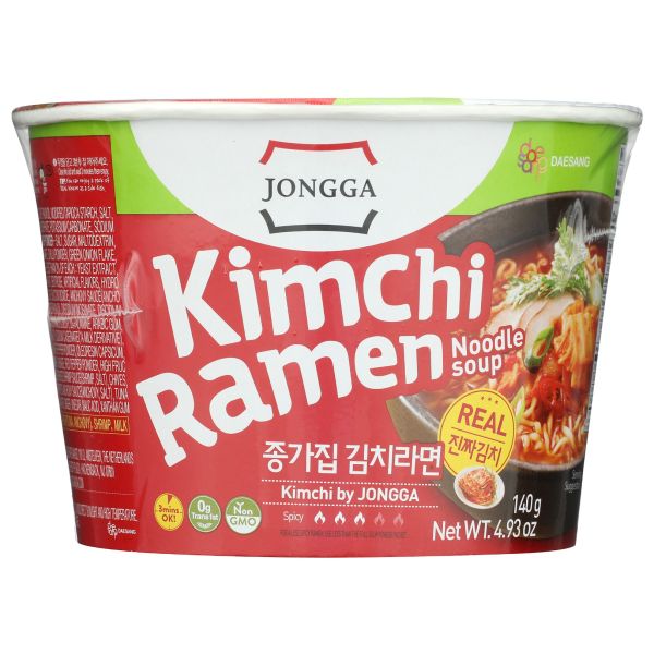 JONGGA: Kimchi Ramen Cup Large, 4.9 oz