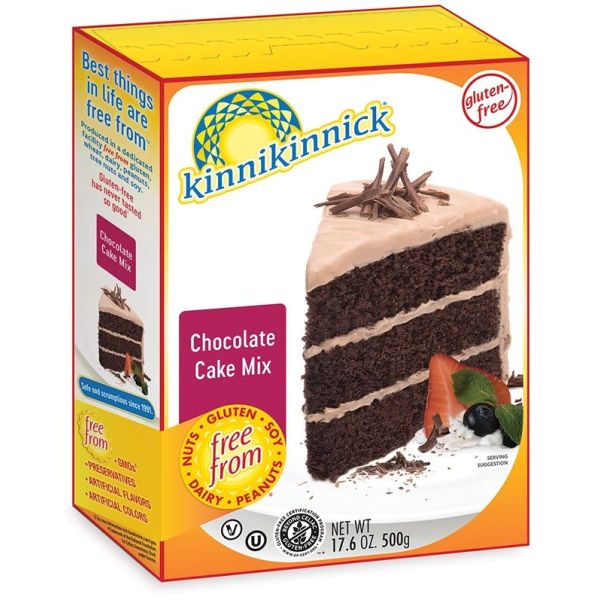 KINNIKINNICK: Chocolate Cake Mix, 17.6 oz