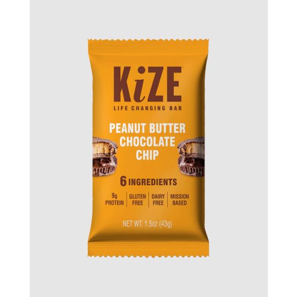 KIZE: Peanut Butter Chocolate Chip Bar, 1.5 oz